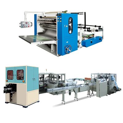 Capacity Tissue Paper Production Equipment Tissue Paper Manufacturing Line With PLC Control System