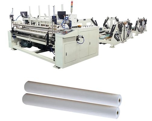Toilet Paper Rewinding Machine High Efficient PLC  And Kitchen Towel Glue Lamination Unit