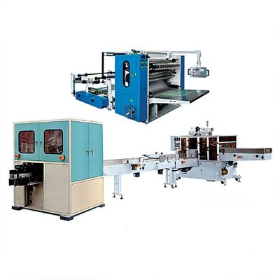 Vacuum Folding Facial Tissue Production Line With V-Folding Type And Roots Vacuum Pump
