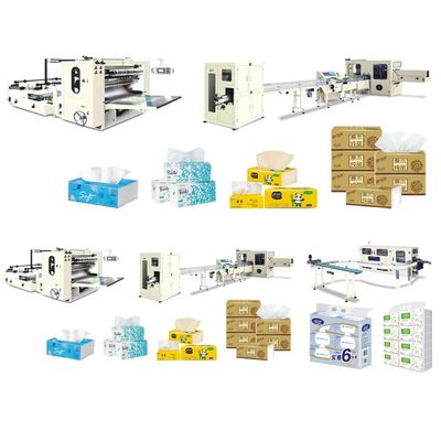 110m/min Facial Tissue Converting Machine With Roots Vacuum Pump Performance