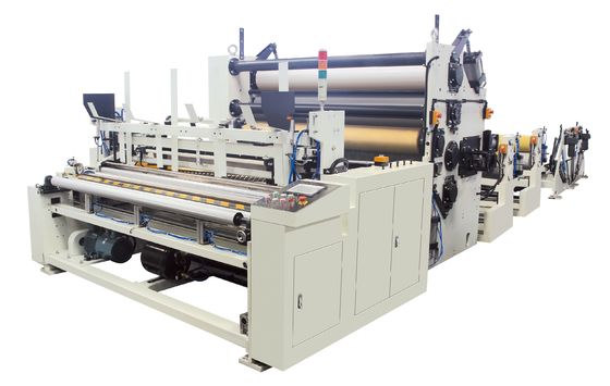 15KW Tissue Folding Machine , Big Toilet Roll Glue Lamination System Kitchen Towel Rewinding Machine