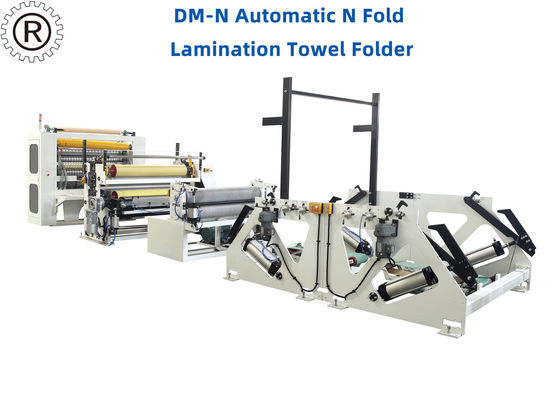 N Folded Glue Lamination System Hand Towel Machine Independent Motor Driving