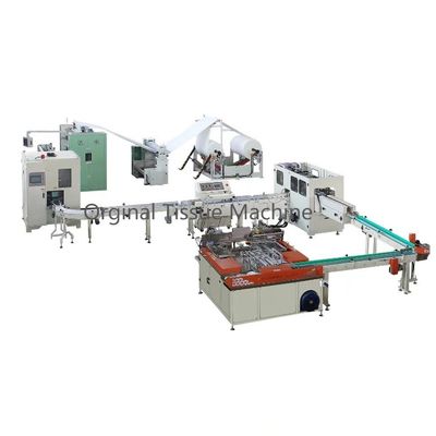 V Folding Facial Tissue Production Machine 28-32GSM*1ply Jumbo Roll