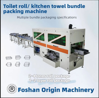 Toilet Roll / Kitchen Towel Automatic Production Line Jrt Maxi Rewinding Machinery