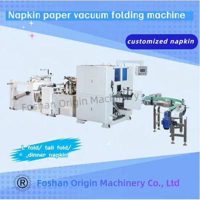 Color Printing Unit Napkin Serviette Machine Folding Packing Production Line