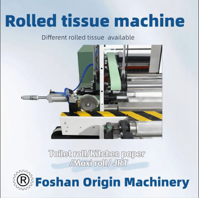 Toilet Roll / Kitchen Towel Automatic Production Line Jrt Maxi Rewinding Machinery