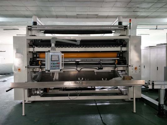 Economical Tissue Paper Production Line , V Folded Facial Tissue Folding Machine