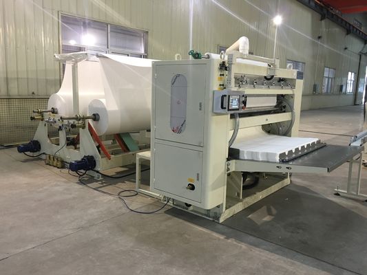 Touch Screen Facial Hand Towel Machine , Connect Log Saw And Single Packing Machine