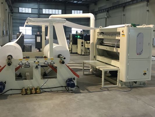 Touch Screen Facial Hand Towel Machine , Connect Log Saw And Single Packing Machine