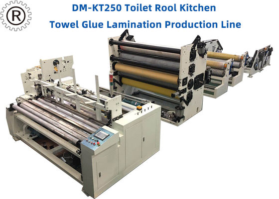 Energy Saving Toilet Paper Production Line Full Automatic 1 Year Warranty