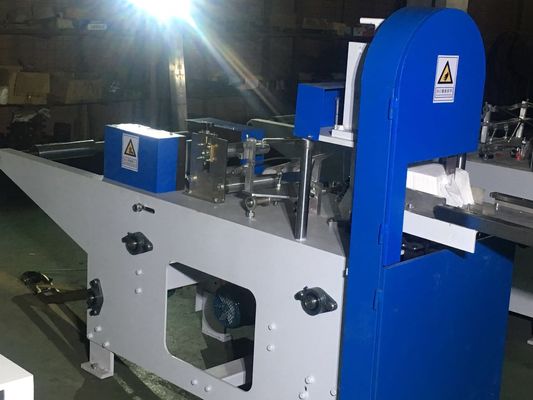 1/4 Folded Napkin Production Machine With Color Printing Steel To Paper Embossing Unit
