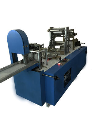 1/4 Folded Napkin Production Machine With Color Printing Steel To Paper Embossing Unit