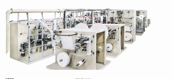 Full Width Waistband Baby Diaper Production Line 300KW  400 pcs / min