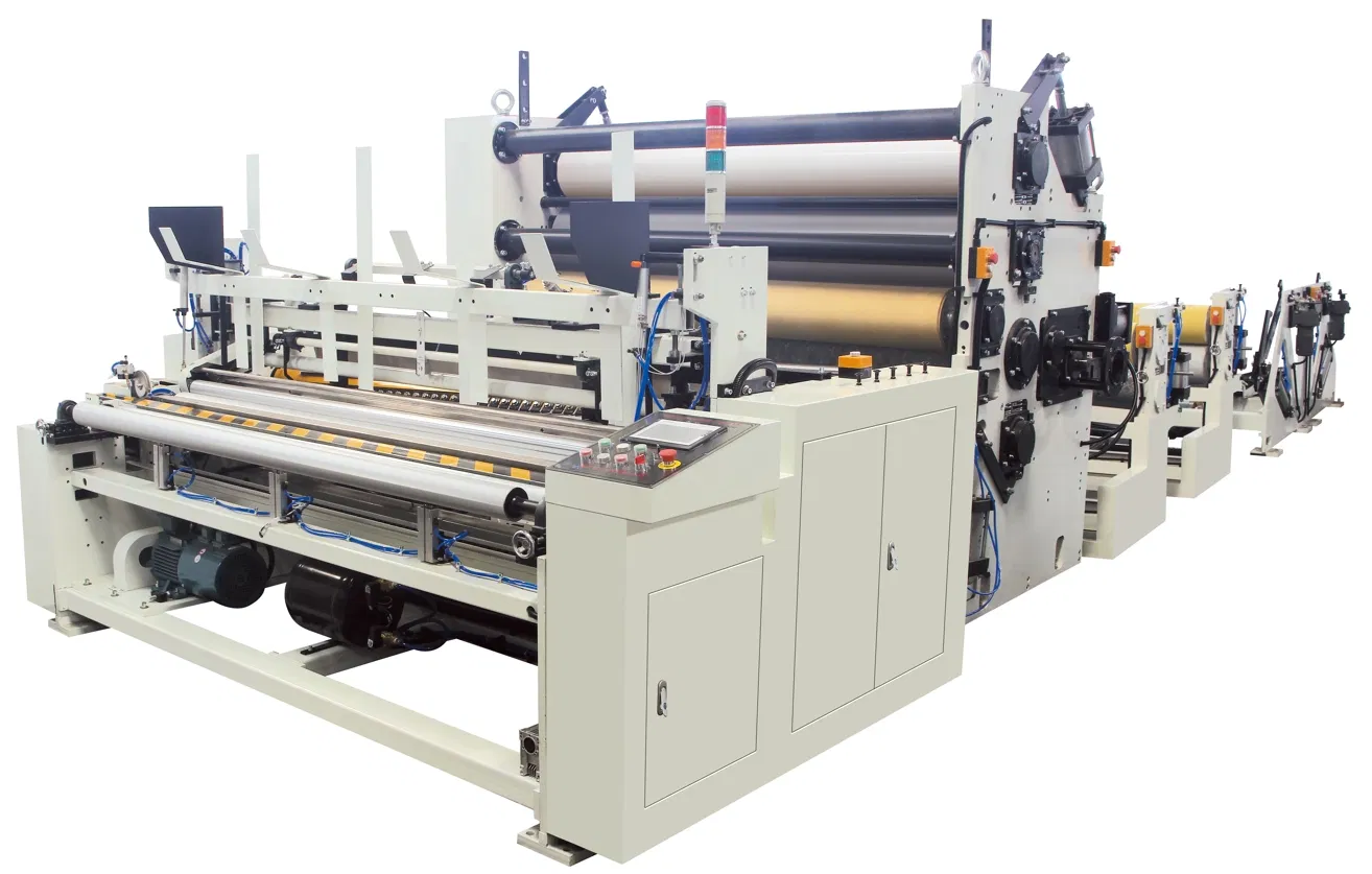 Mesin Produksi Otomatis Gulungan Toilet / Handuk Dapur Jrt Maxi Rewinding Machinery 0