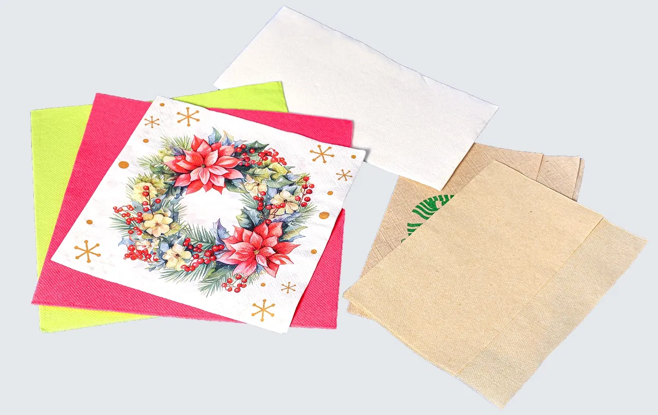 컬러 인쇄 유닛 냅킨 냅킨 기계 접는 포장 생산 라인 1