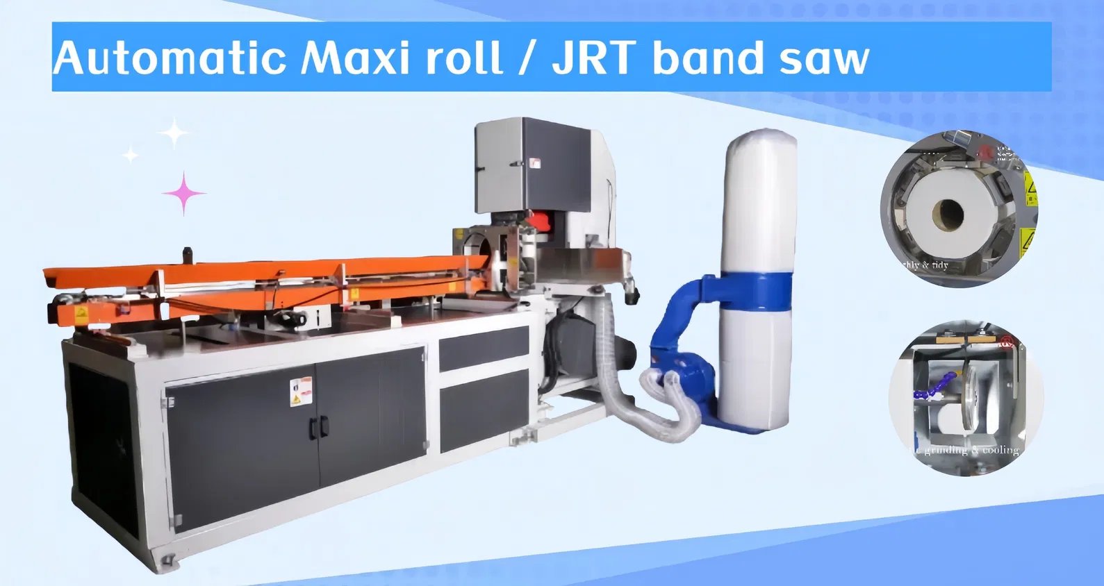 Maxi Roll Band Saw JRT / HRT เครื่องตัดม้วนอุตสาหกรรม 0