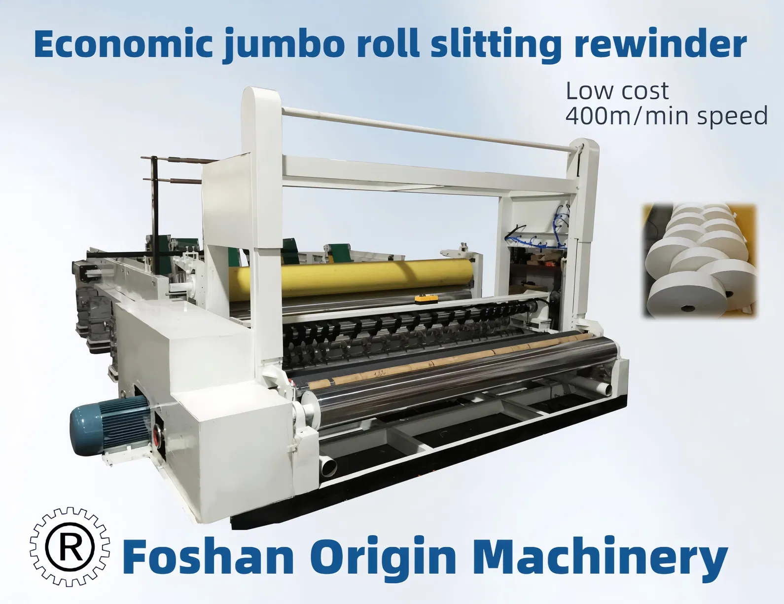 1800mm Fertige Jumbo-Rollen-Schneidemaschine mit gutem Wirkungsgrad 0